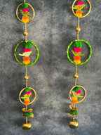 3 Chakris, Wooden Parrots, Pom Pom & Bell Tassel Dangler