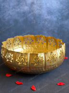 Jumbo Lotus Cutwork Urli Bowl Only