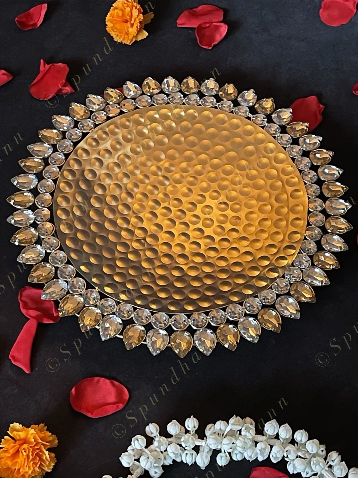 Decorative Studded Puja Thalis / Plate
