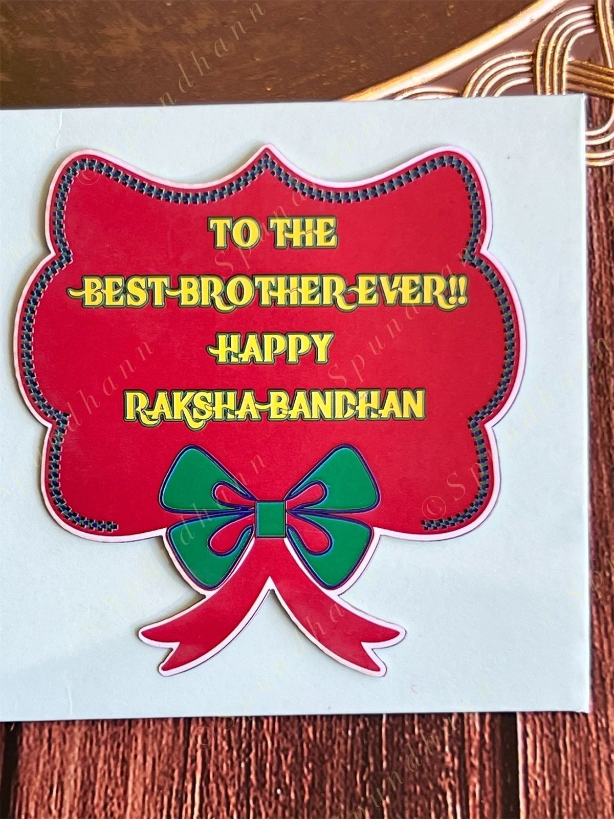 Rakhi Envelope in White Color