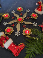 Feather Tea Light Rangoli