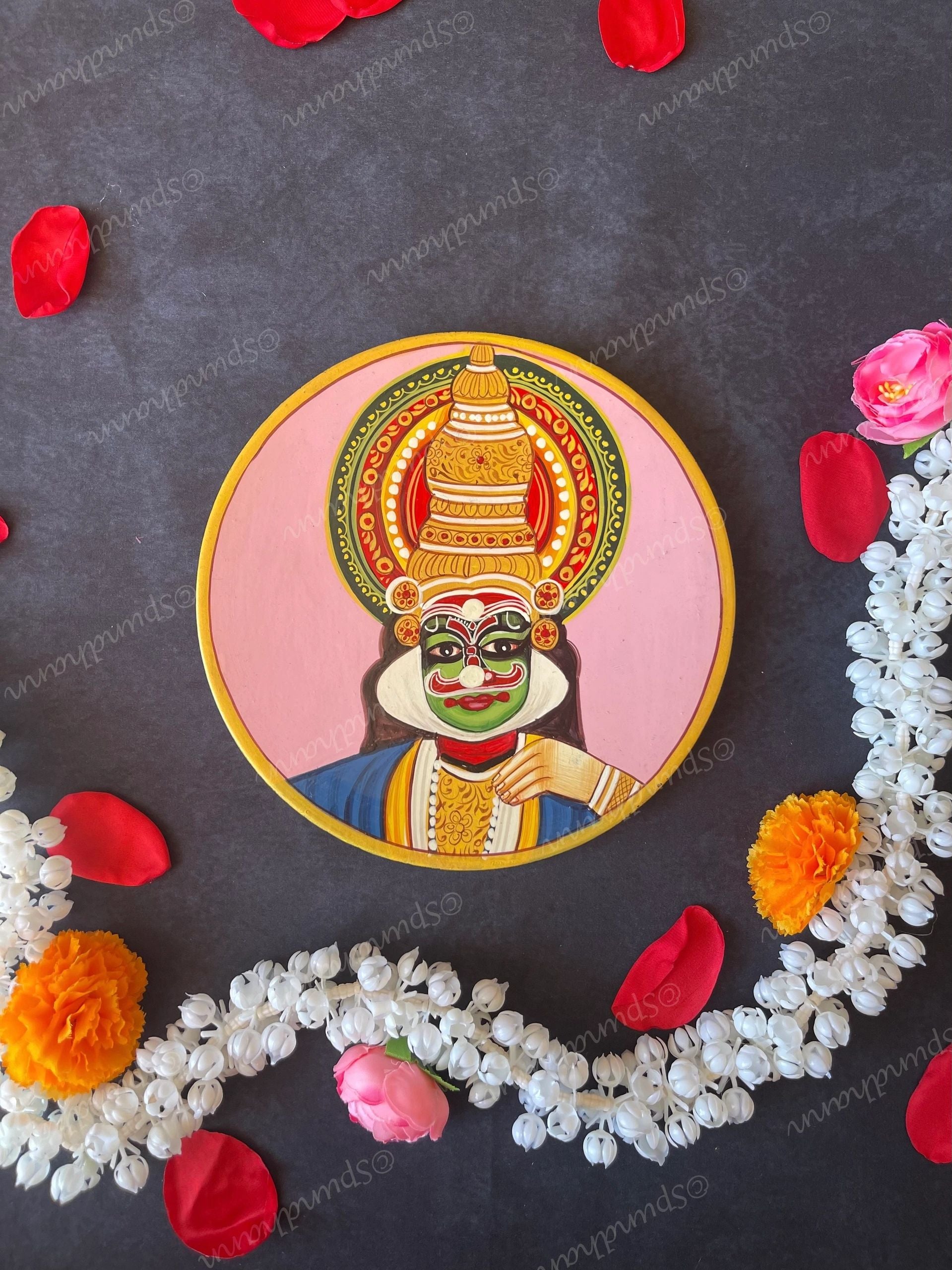 Kathakali Pichwai Wall Hanging Plates