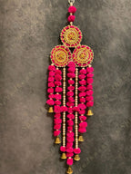 Mini Chakri with Gota Pati and Pom Pom Dangler