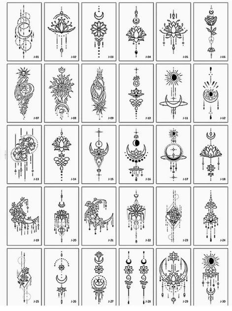 Red Flower Forehead Tattoo Sticker for Women - Bindi