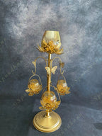 Butterfly Standing Tea Light with 3 Hanging Lanterns