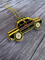 Embroidered Taxi-Cab Christmas Tree Ornament
