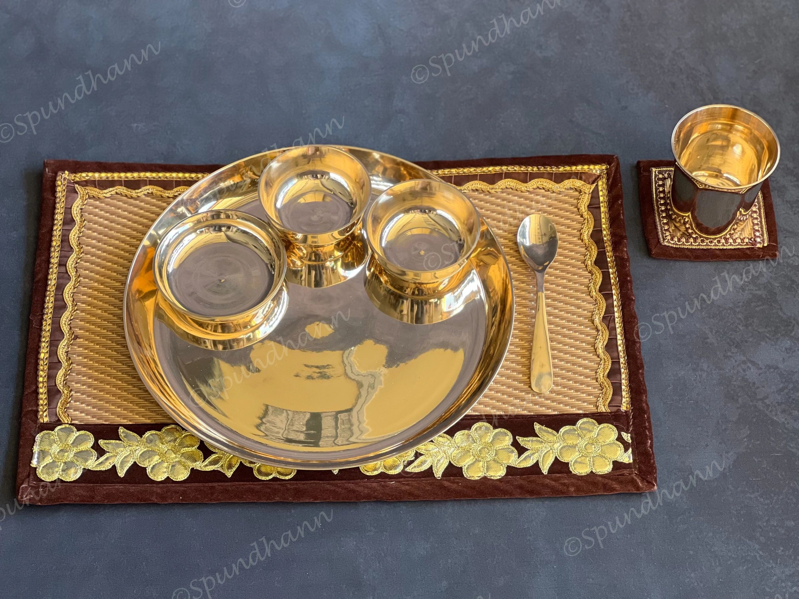 Pure Kansa/Bronze/Bell Metal Thali Set