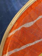 Round Leheriya & Gota with Colored Tassels Wall Hanging