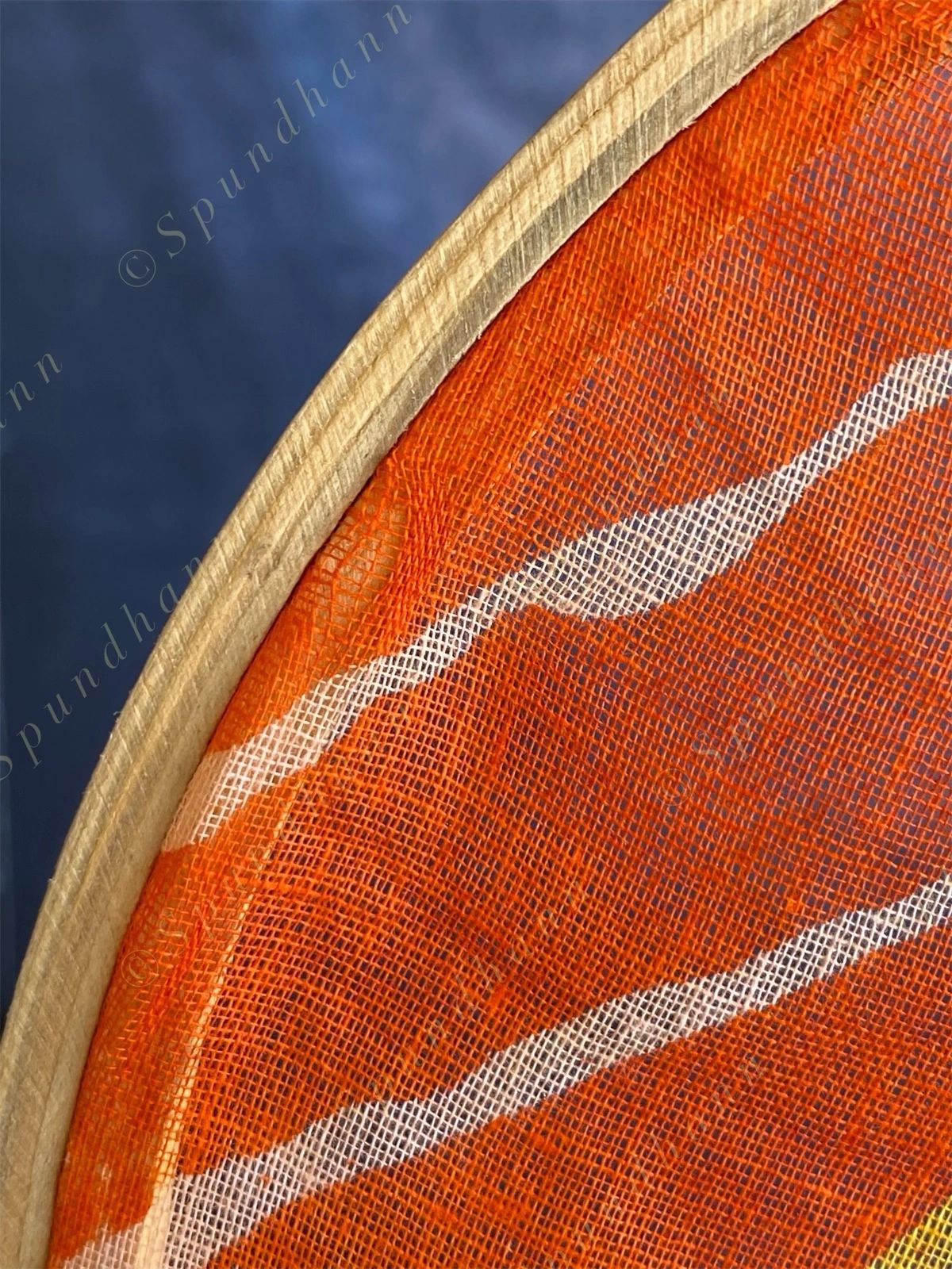 Round Leheriya & Gota with Colored Tassels Wall Hanging