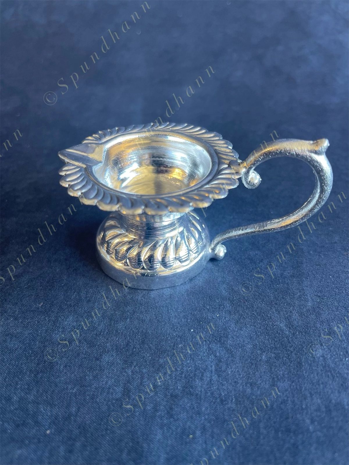 German Silver Puja Plate Set