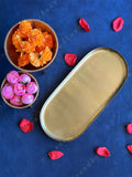 Golden Oval Tray Platter / Plate