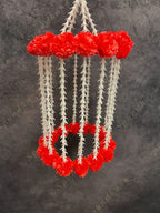 Designer Marigold & Rajnigandha Jhoomar Dangler Decor