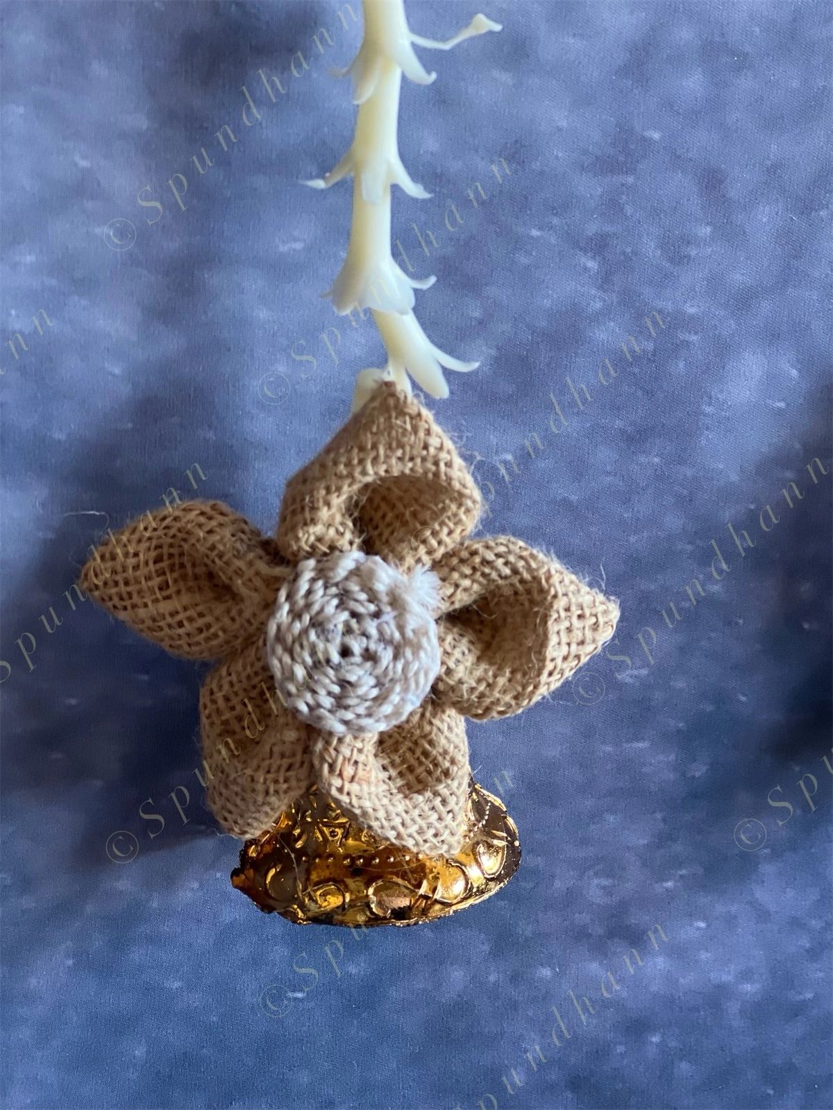 Jute Flower & Rajnigandha Tassel Strings Dangler