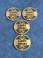 Wooden Happy Diwali Laser Cut Gift Tags