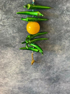 Metallic Nimbu Mirchi Hanging Decor