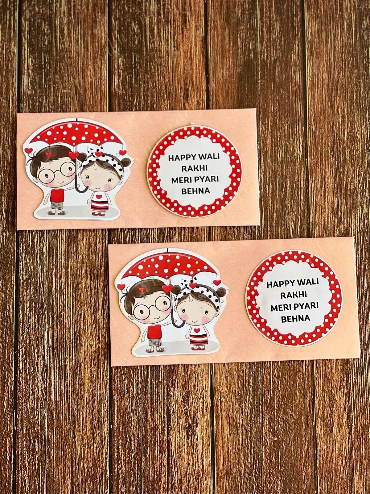 Rakhi Envelope in Peach Color