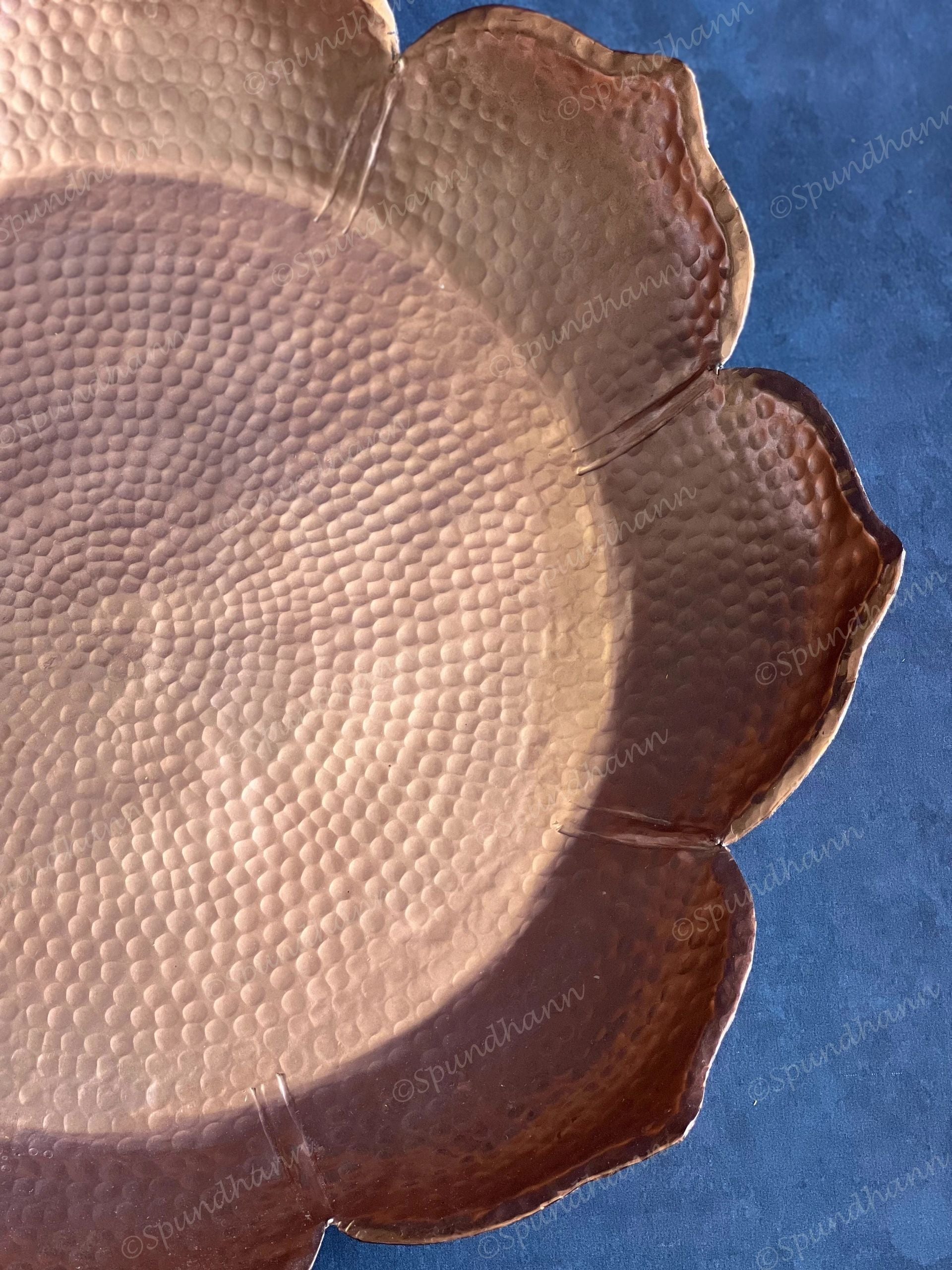 Grand Sunflower Copper Color Thaal Urli