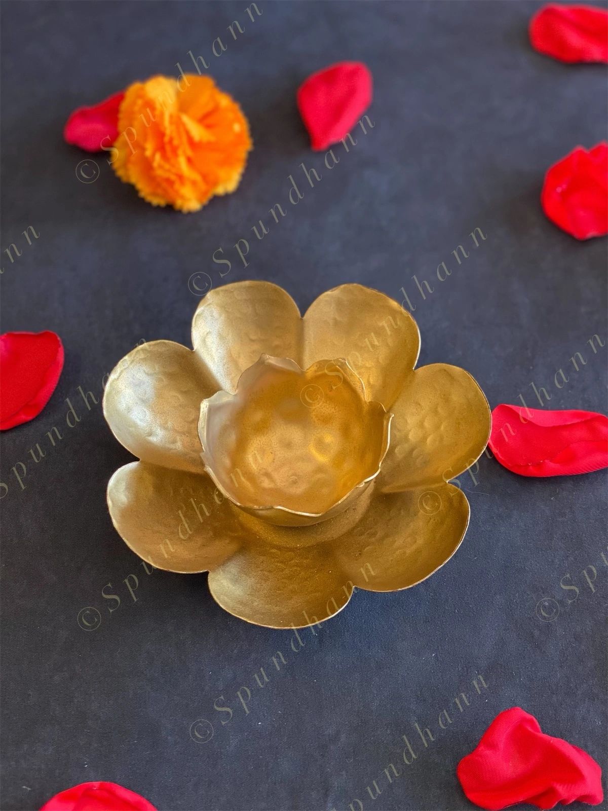Miniature Flower Urli with Tea Light Holder