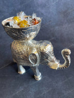 Silver Elephant Heavy Dry Fruit Holder Large