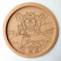 MDF Pre Marked Round Lord Shiva