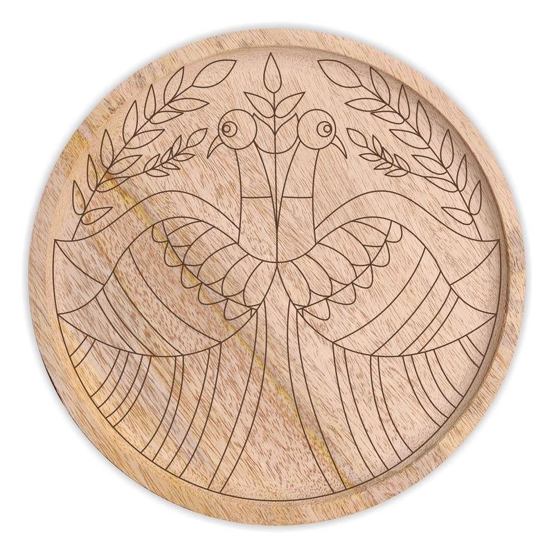 Peacock Pre Marked Wall plate