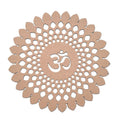 Designer round Om Wall Plate