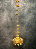 Hanging Sunflower Urli With Flower Chain