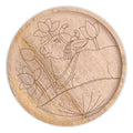 Lotus with Pichwai Cow Pre Marked Wall Plate