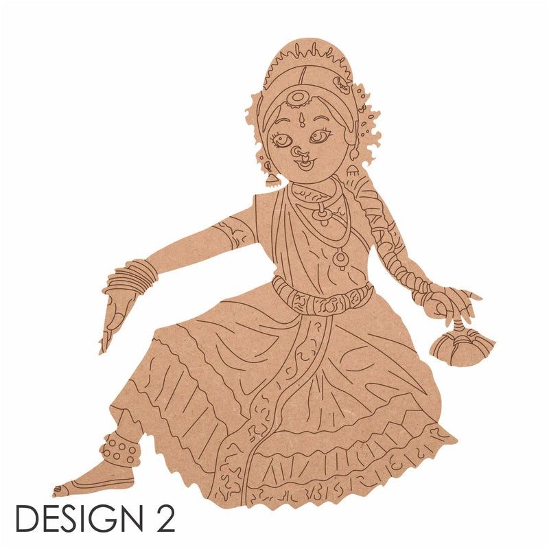 Kathakali Dance Pre Marked Cutout - DESIGN 2