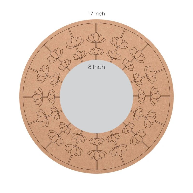 Lotus Pre Marked MDF and Glass Mirror Base