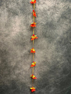 Long net & Gold Gota Dangler Strings Wall Hanging Decor - Pack of 4 Strings