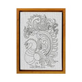 Peacock Kalamkari Art DIY Framed Canvas for Painting