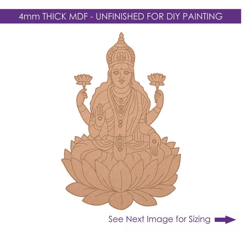 Lakshmi Ji MDF Pre-Marked Cutout