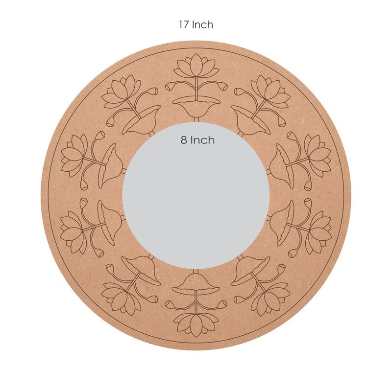 Lotus Pre Marked Glass Mirror MDF Base