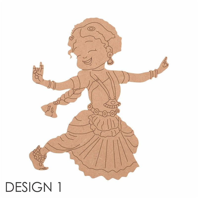 Kathakali Dance Pre Marked Cutout - DESIGN 1