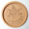 MDF Pre Marked Round Sarswati Mata