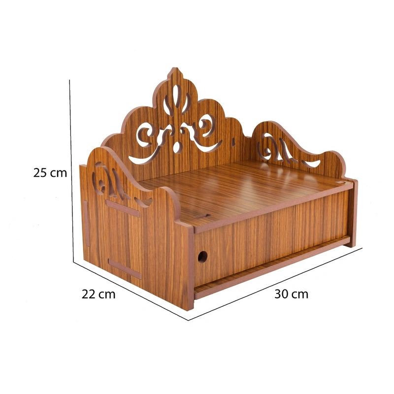 Mount Design Wooden MDF Decorative Temple with Drawer