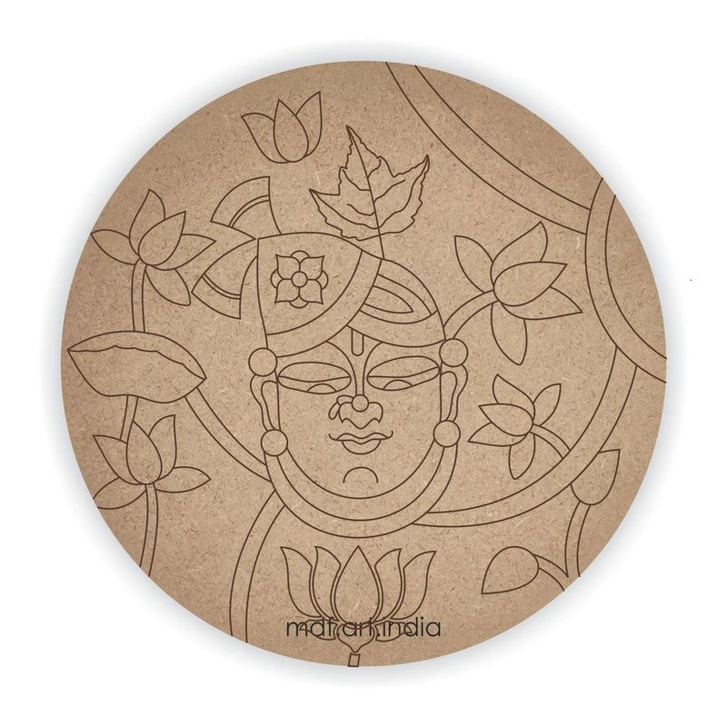 MDF Pre Marked Shree Nathji Round