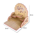 Lotus Om Design Wooden MDF temple Decorative