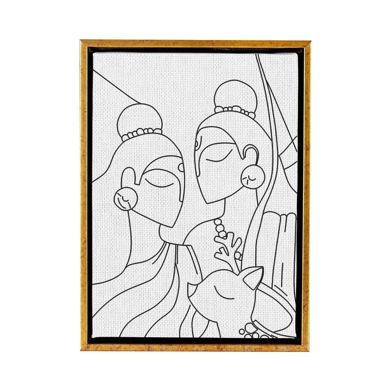 Ram Laxman DIY Framed Canvas Base for Painting