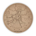 MDF Pre Marked Round Shree Krishna