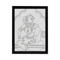 Lady Pattachitra Painting DIY Framed Canvas Base for Painting