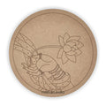 MDF Pre Marked Round Lotus with Krishna Hand