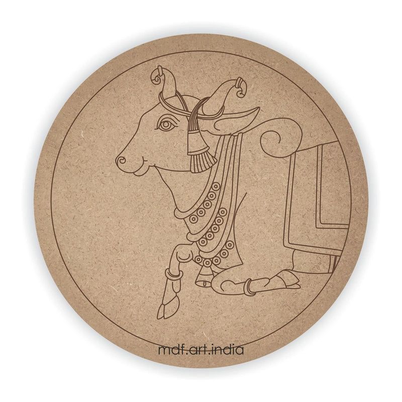 MDF Pre Marked Round Cow