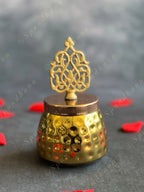 Small Canister with Decorative Taj Lid