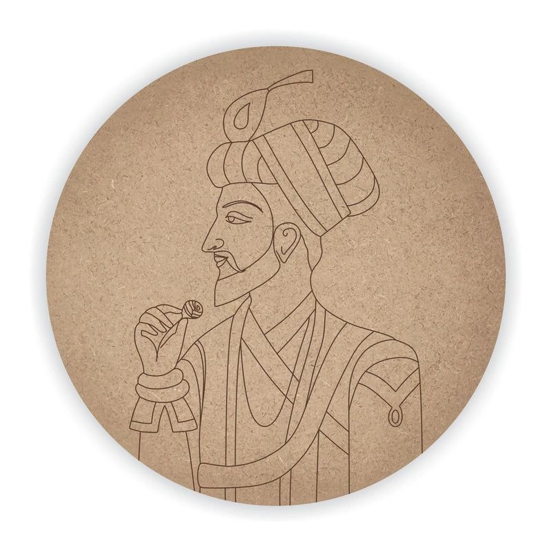 Round Shah Jahan MDF Pre Marked