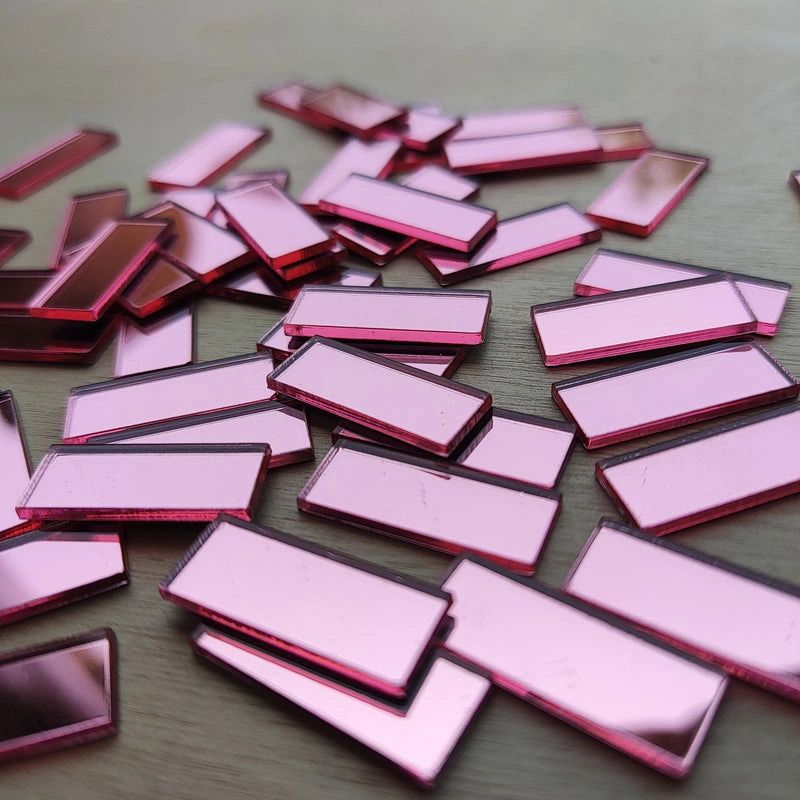 Rectangle Acrylic Craft Mirror 15mm(100Pcs)