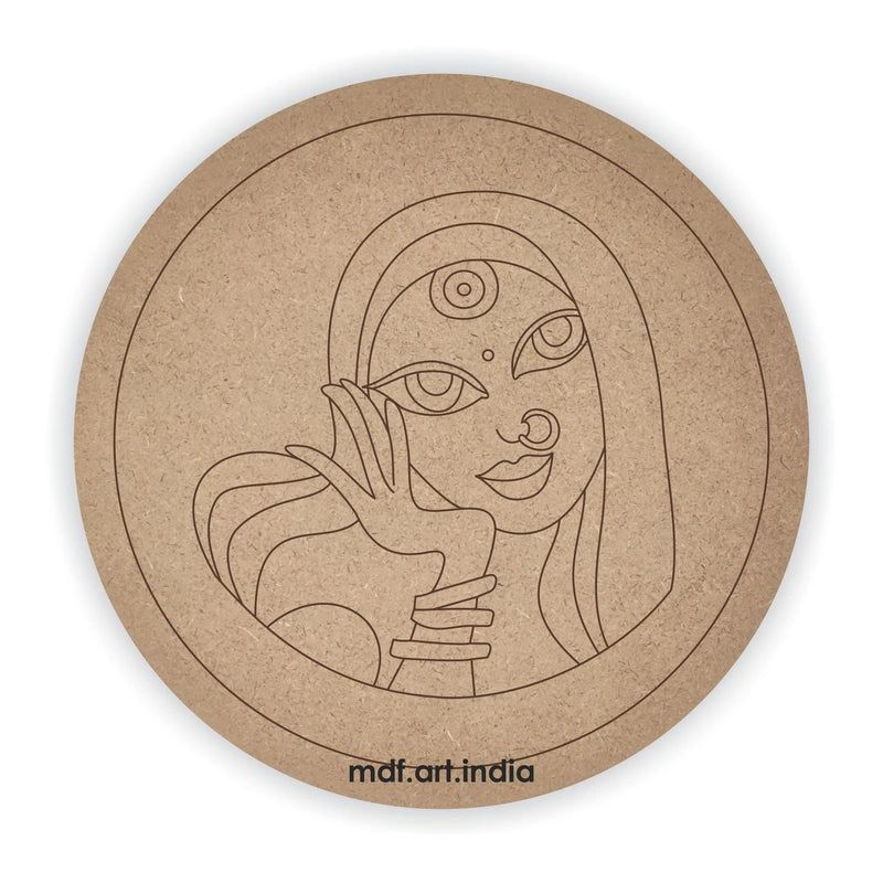 Round Mandala Pre Marked MDF