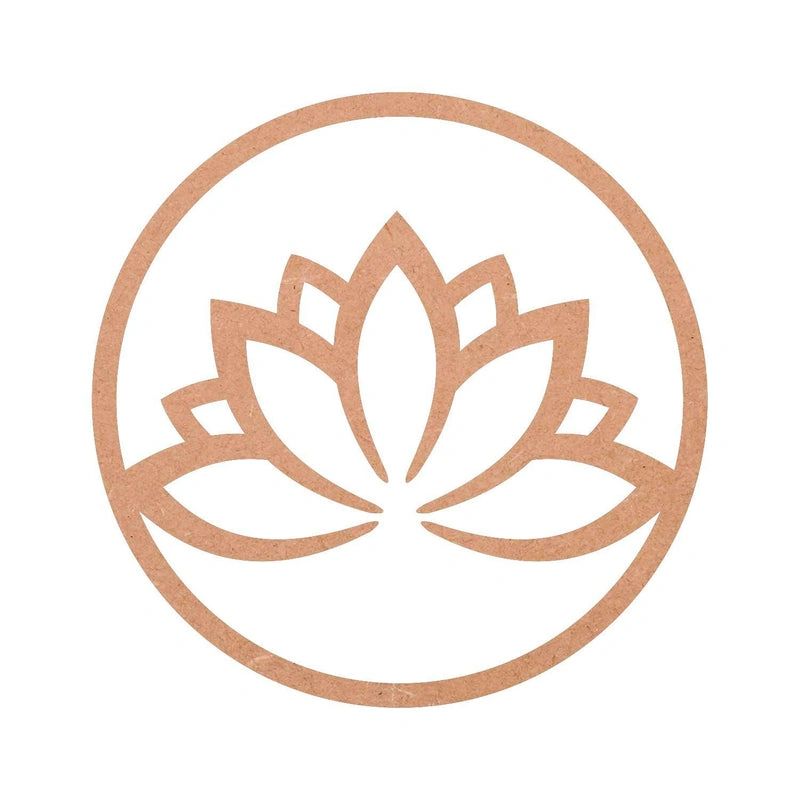 MDF Lotus Mandala Wall Hanging