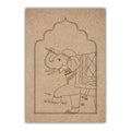Elephant Jharokha MDF Pre Marked Cutout (S)